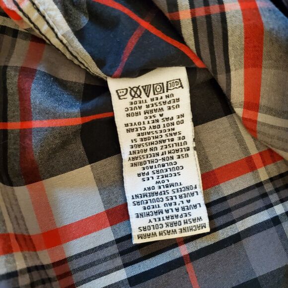 Parish Nation Scully Snap Up Western Plaid 2XL Shirt Canvas, Roll-Tab‎ Sleeves - Picture 12 of 16